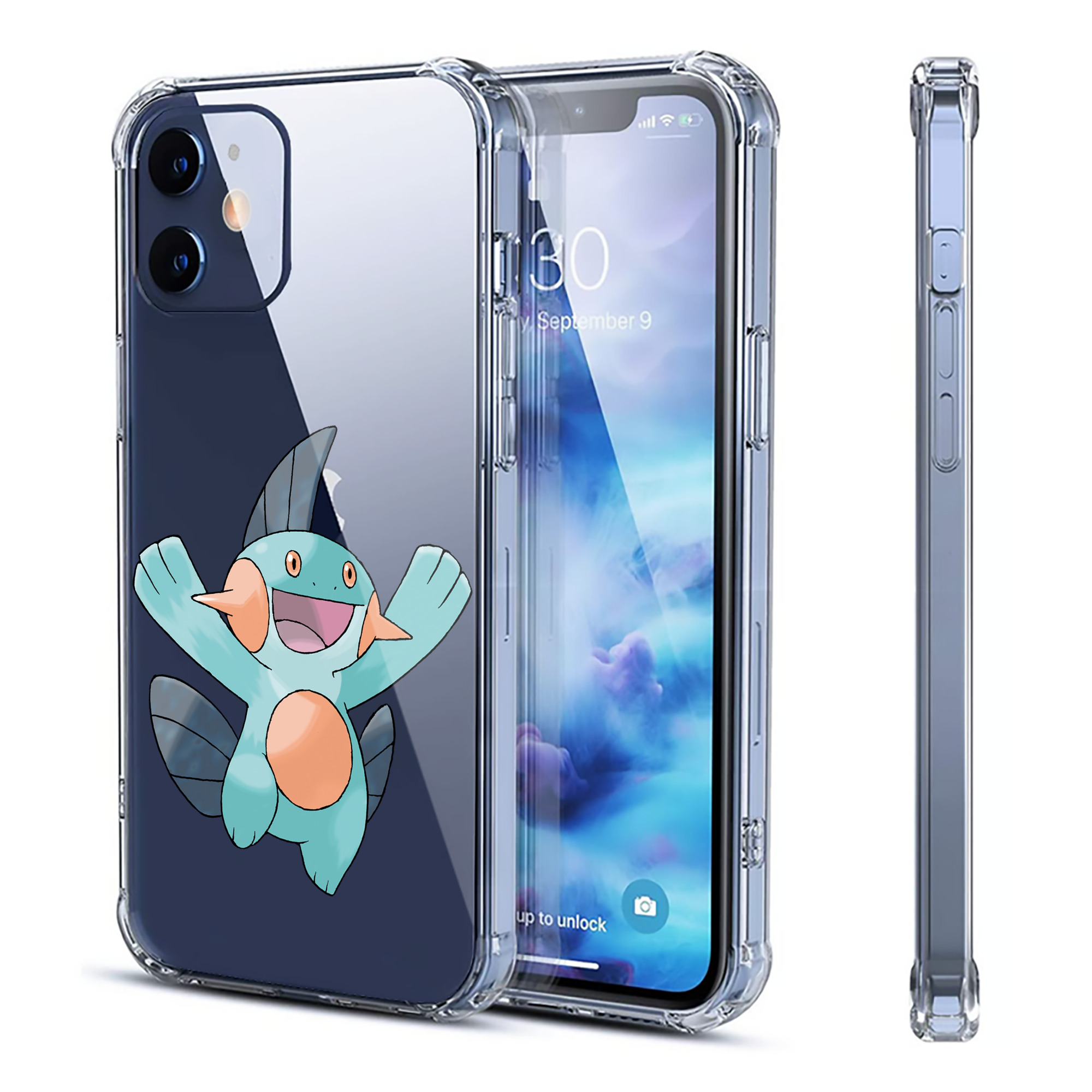 （画像用） ポケットモンスター Pokémon 【iPhone 12シリーズ対応】透明スマホケース（クリアソフトケース）